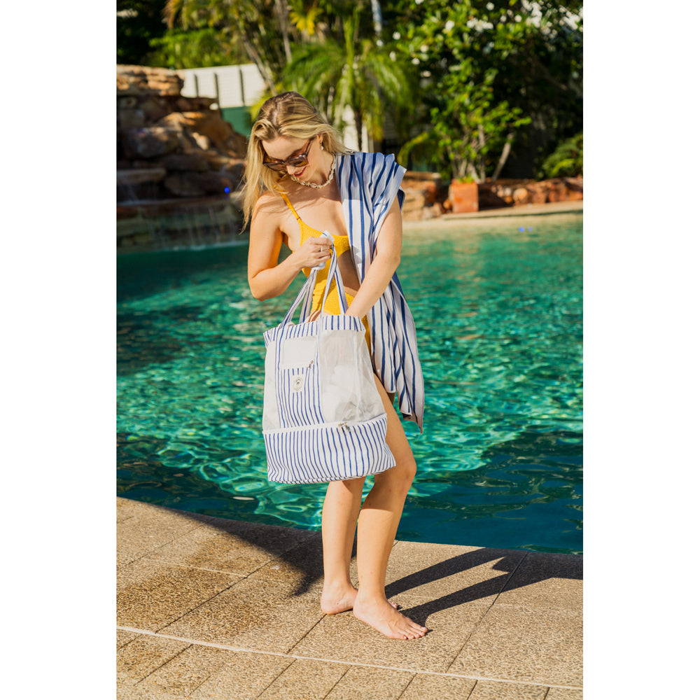 2PK Good Vibes Eco Microfibre Beach Towel Qck Dry 160x80cm Mediterranean