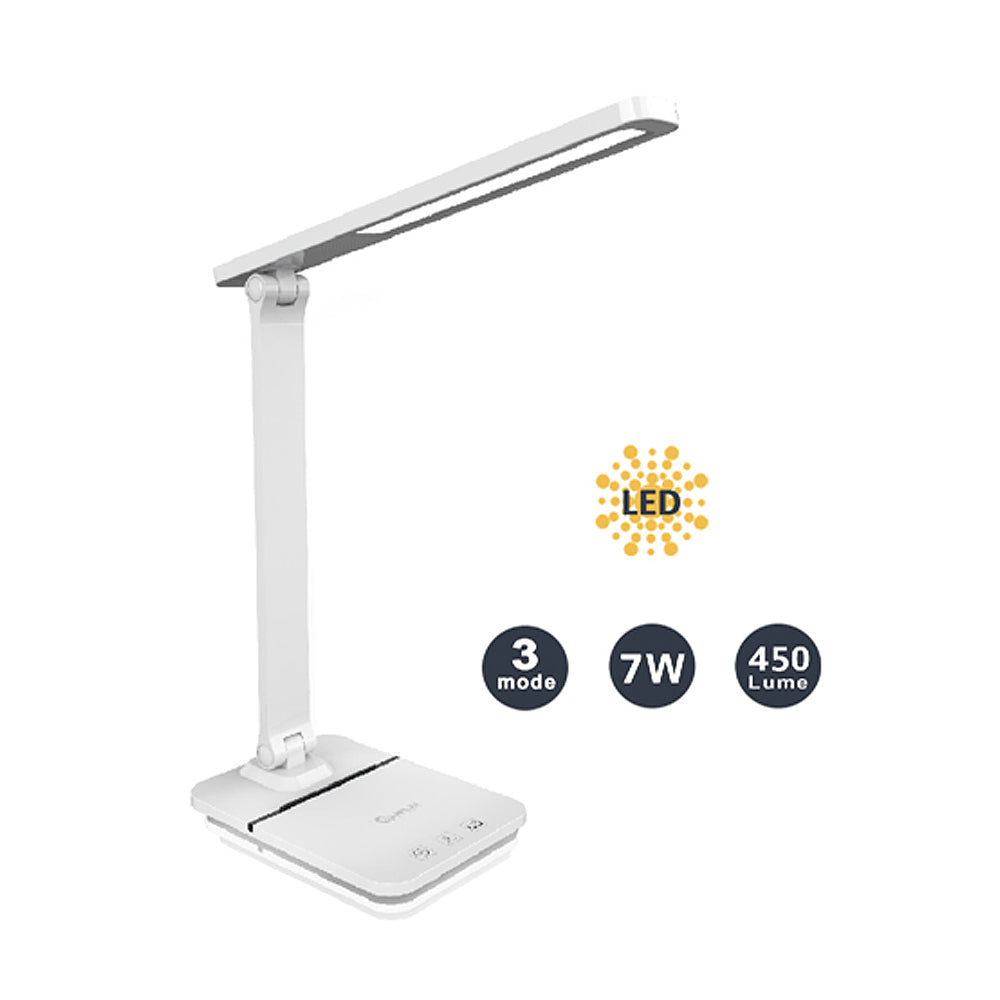 Sansai Smart LED Desk Lamp w/ USB Outlet 7W 450lm