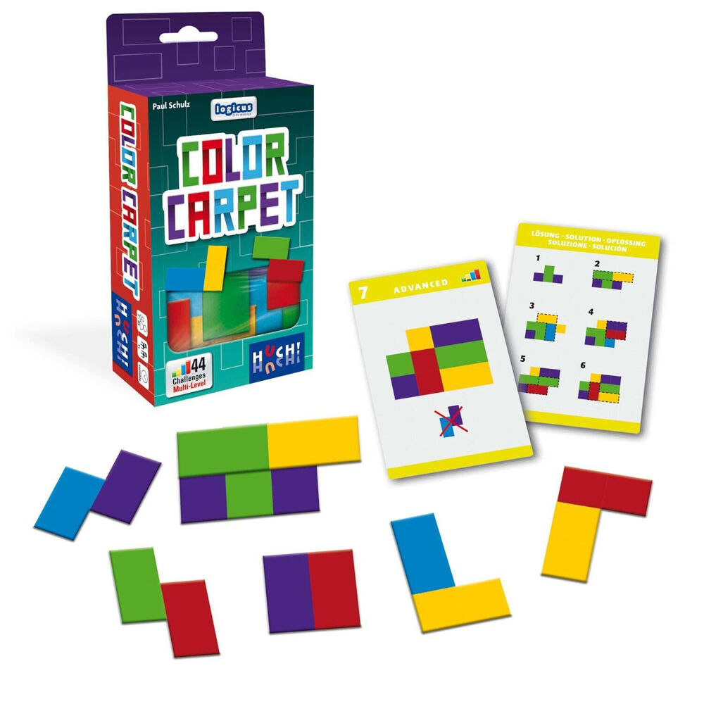 Huch! Color Carpet Solo Logic Neoprene Puzzle Game Educational Toy Kids 7y+
