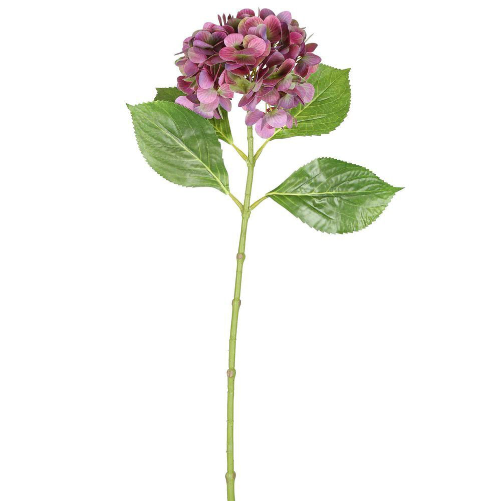 3PK Belle Hydrangea 67cm Artificial Floral Stems 20x20cm - Pink
