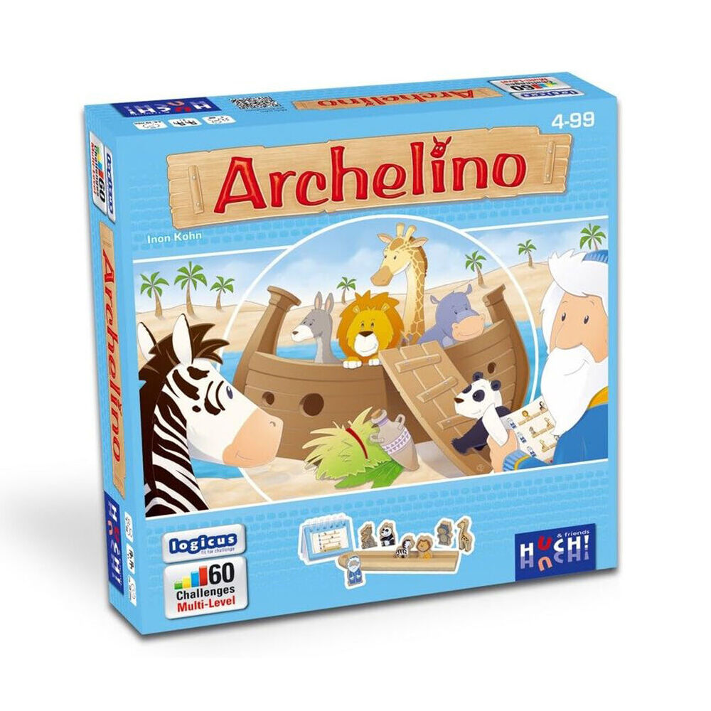 Huch! Archelino Noahs Ark Wooden Logic Travel Board Game Kids/Family 4y+