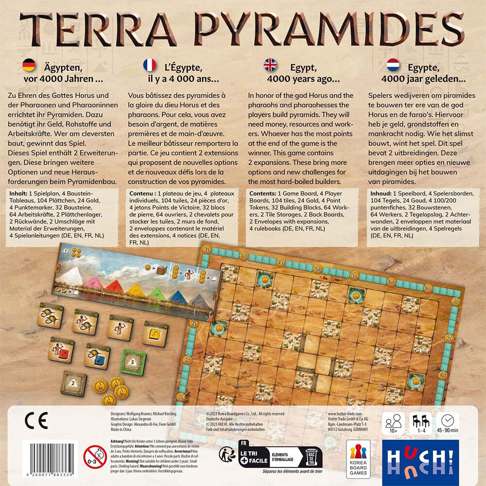 Huch! Terra Pyramides Tile Placement Strategy Game Kids Children 10y+