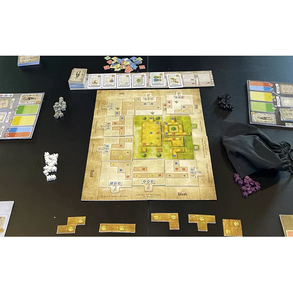 Huch! Campus Galli Tile-Laying Strategy Cooperative Board Game Kids 10y+