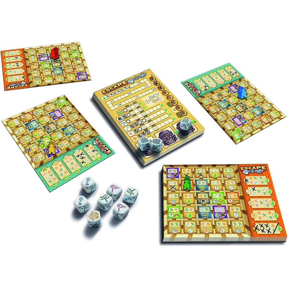 Huch! Escape Roll & Write Cooperative Map Exploration Dice Game Kids 8y+