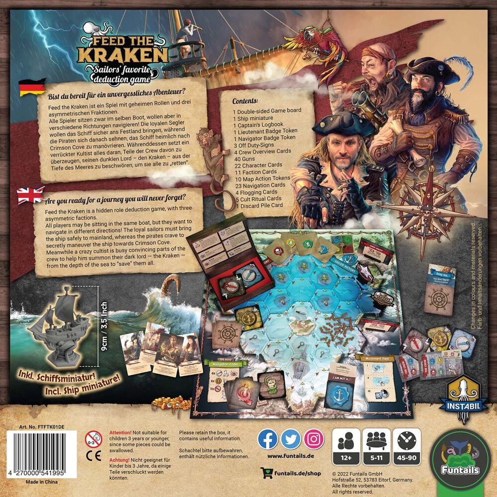 Huch! Feed the Kraken - Retail Edition Party Strategy Board Game Kids 12y+