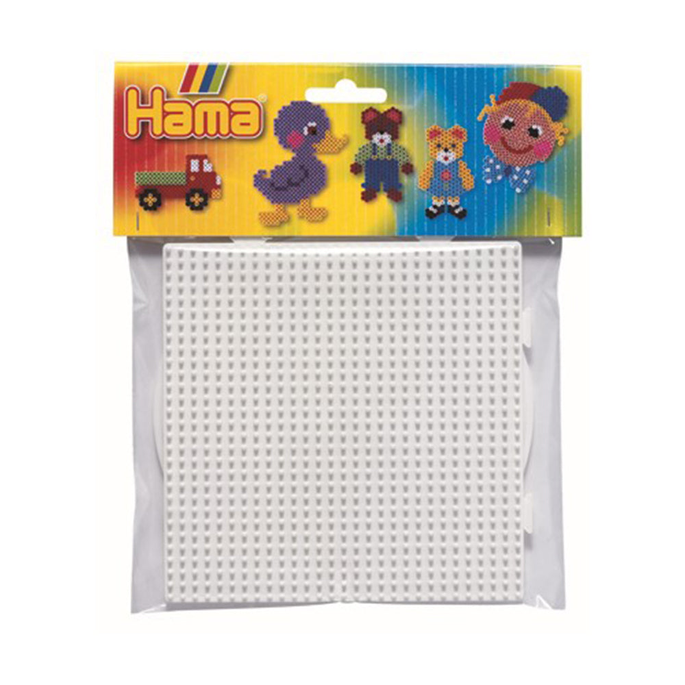 3x 2pc Hama Large Round & Square Pegboard Set For Beads Building Toy 5y+