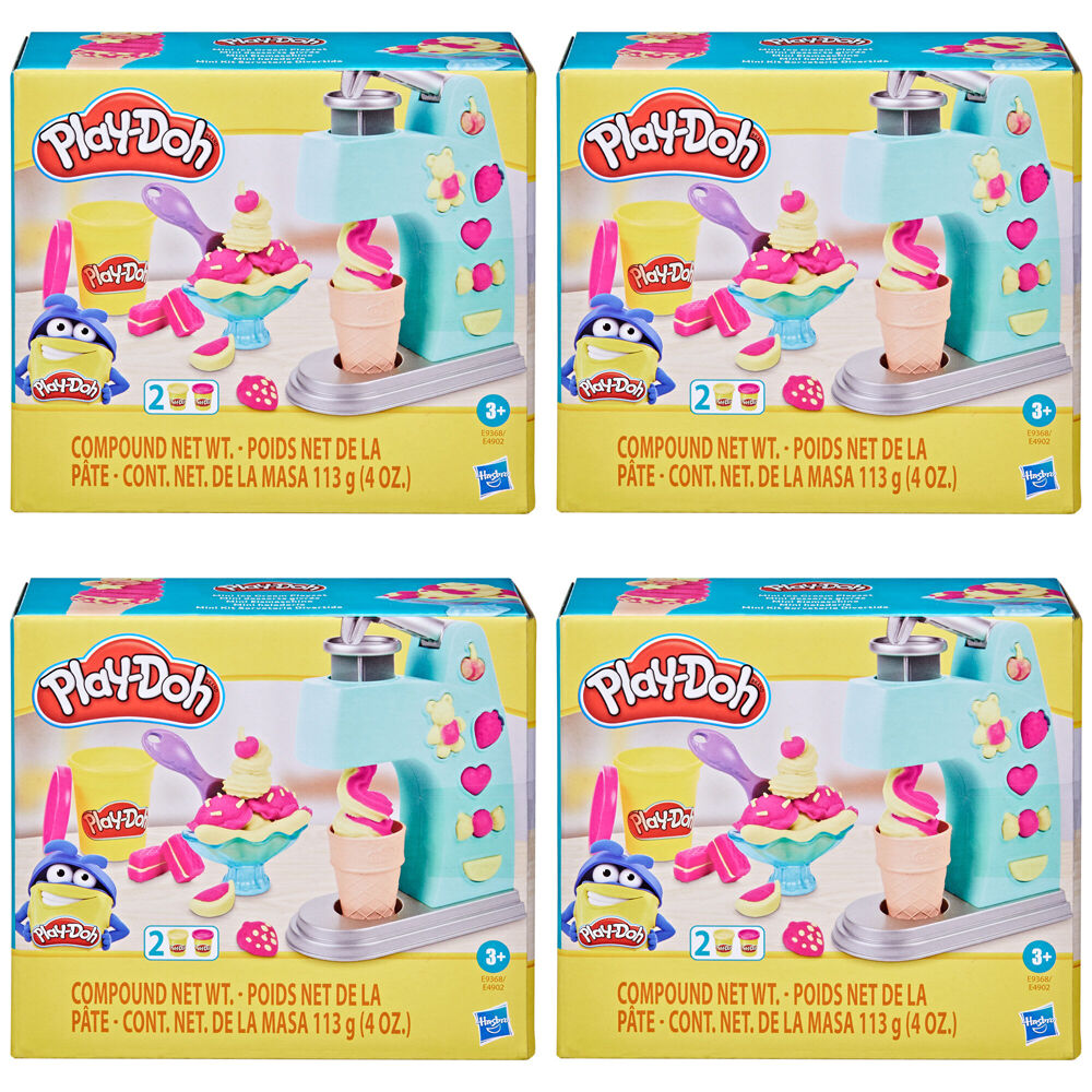 4PK Hasbro Play-Doh Mini Classics Children's Modelling Set 3Y+ Assorted