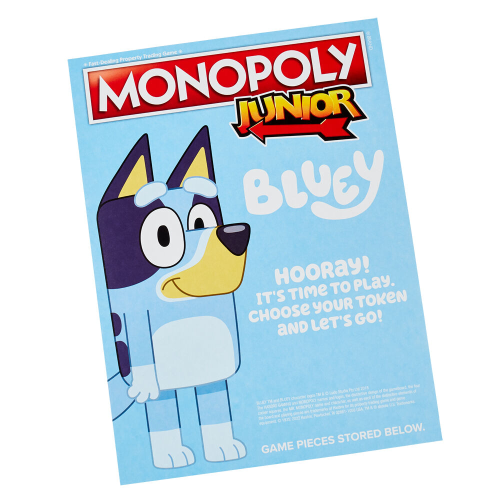 Hasbro Bluey and Friends Monopoly Junior Family Board Game 5Y+