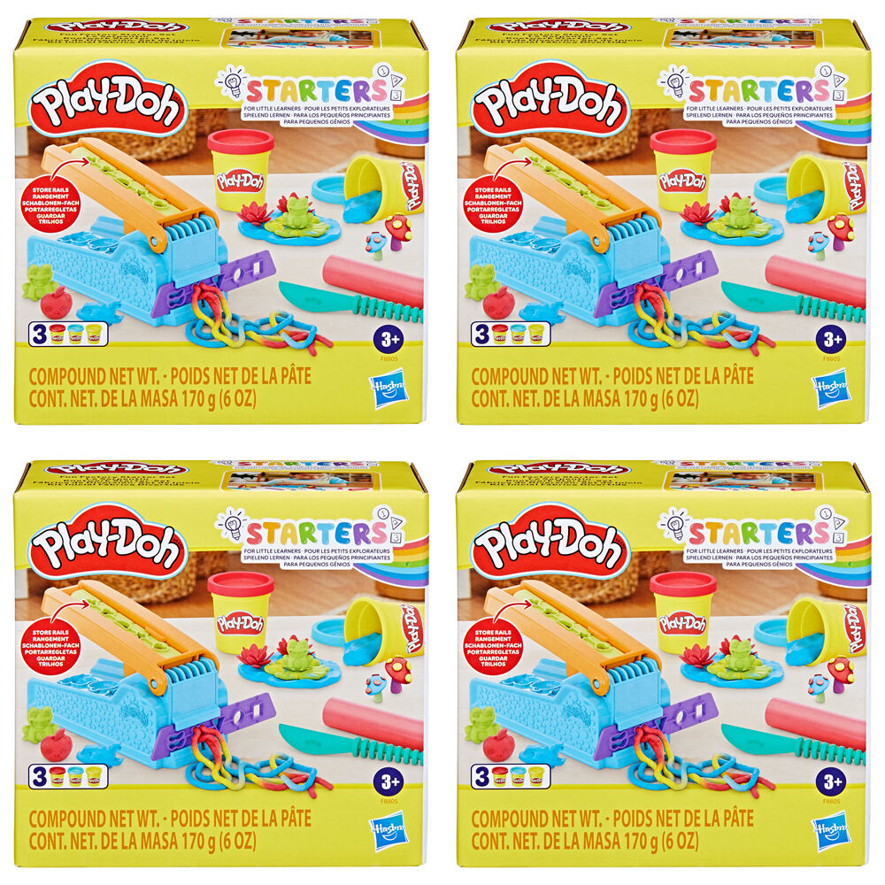 4PK Hasbro Children's Modelling Play-Doh Fun Factory Starter Set 3Y+