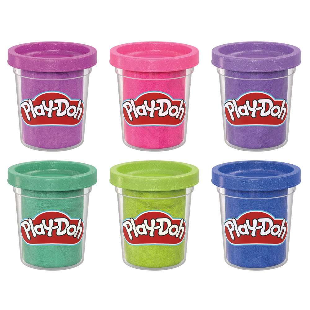4x 6pc Hasbro Play-Doh Sparkle Collection Children's Modelling Set 3Y+