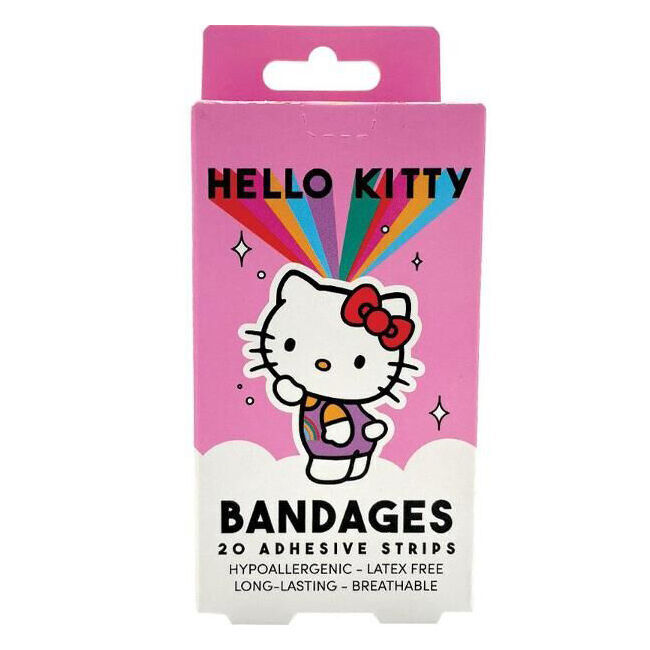 12x 20pc Hello Kitty Adhesive Bandage Disposable Strip Single Use Latex Free