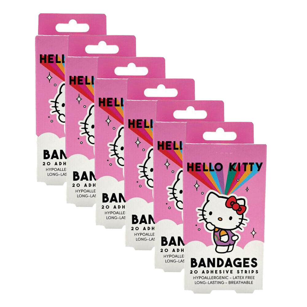 12x 20pc Hello Kitty Adhesive Bandage Disposable Strip Single Use Latex Free