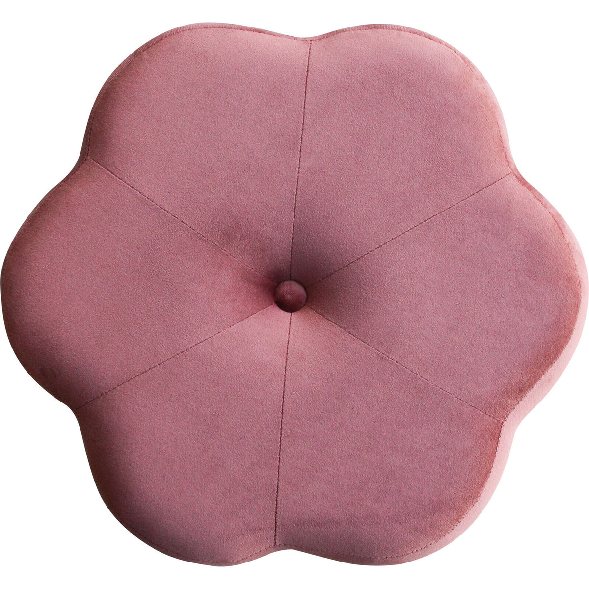 LVD Daisy Metal/Velvet/MDF 41x44cm Stool Home Furniture - Rust