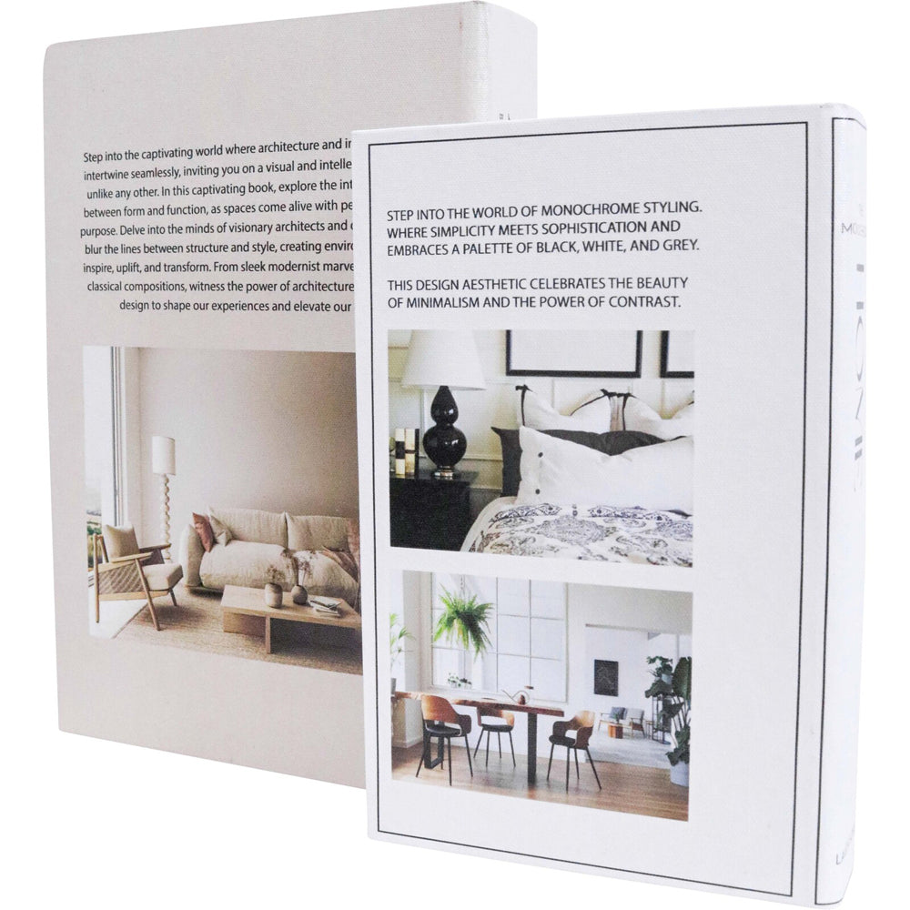 2x 2pc LVD Design Homes MDF Book Box Decor Set 24cm/29cm