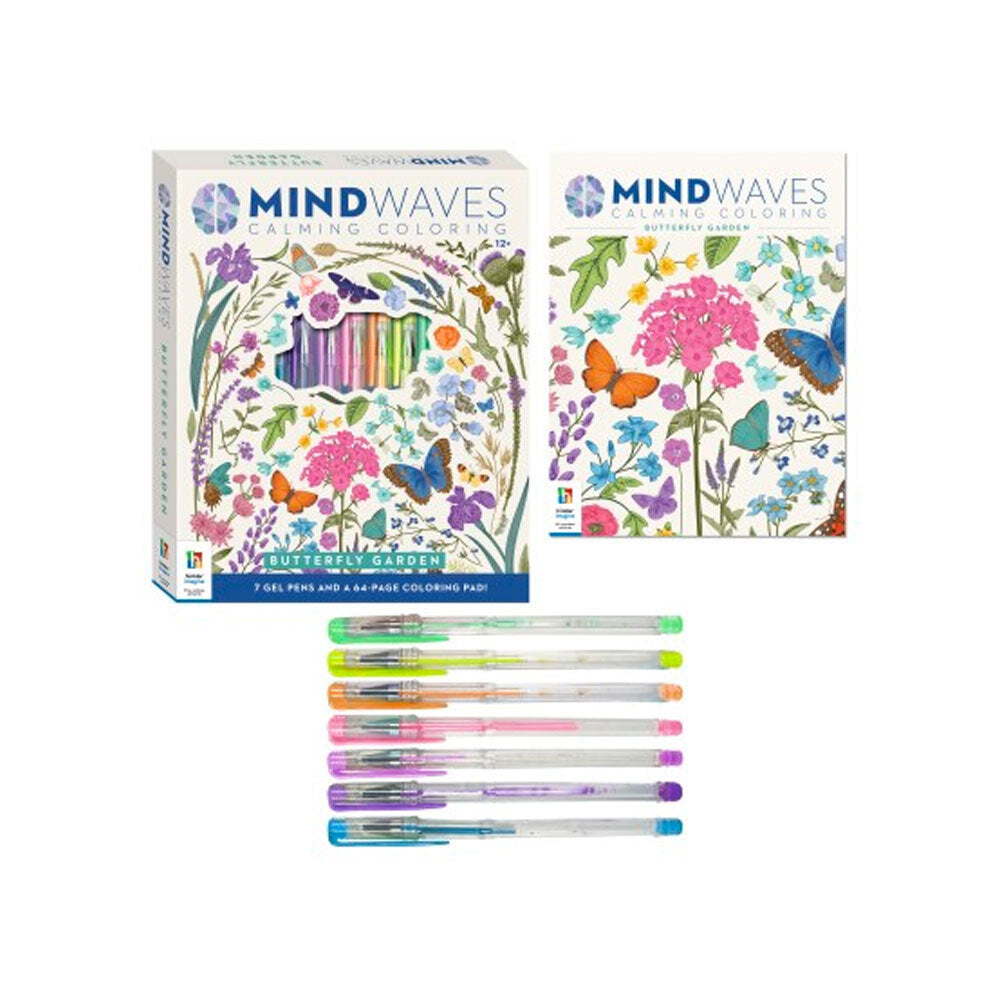 Mindwaves Butterfly Garden Calming Colouring/Drawing Kit