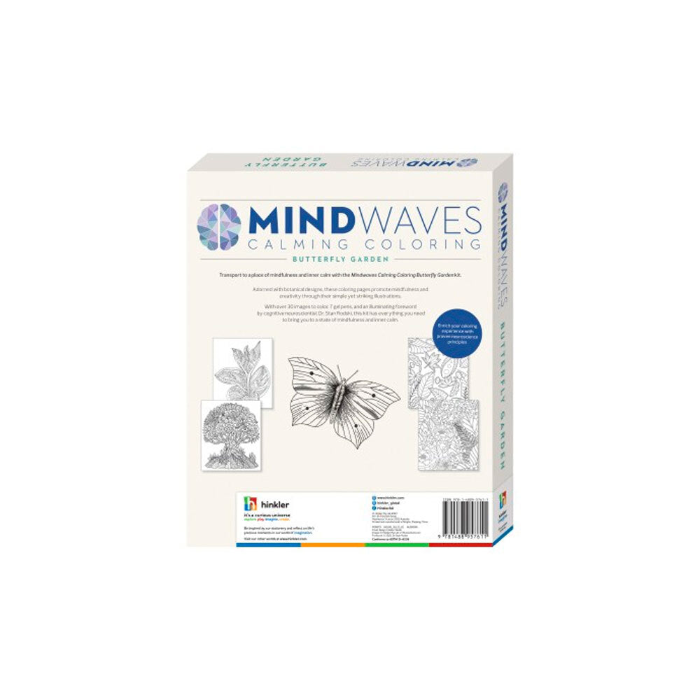 Mindwaves Butterfly Garden Calming Colouring/Drawing Kit