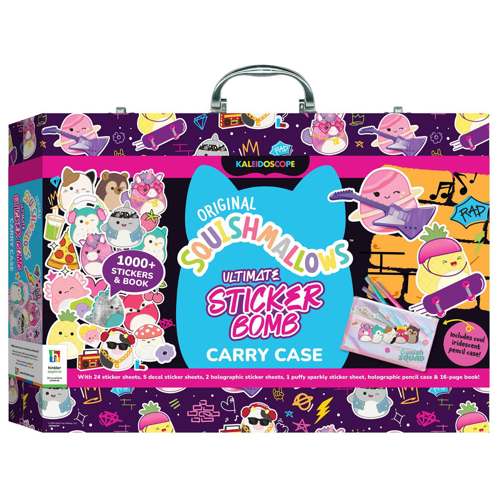 Kaleidoscope Squishmallows Ultimate Sticker Bomb Carry Case 8Y+