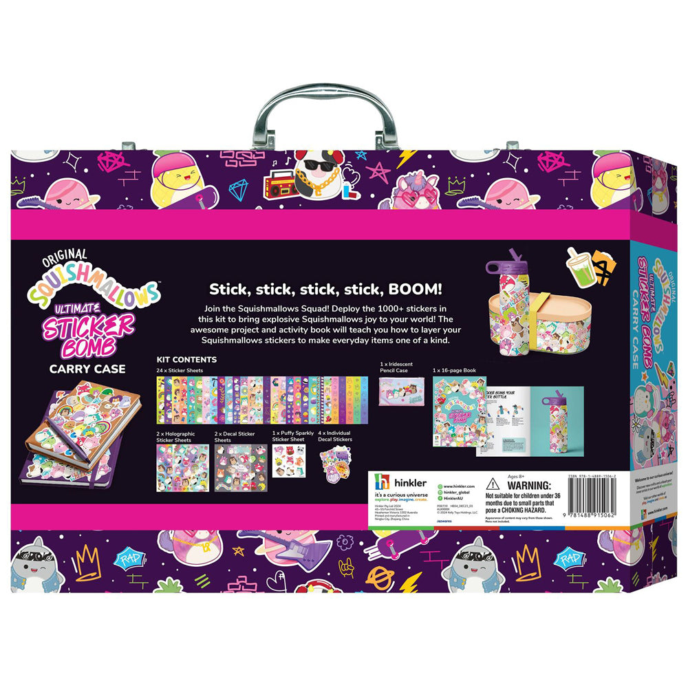 Kaleidoscope Squishmallows Ultimate Sticker Bomb Carry Case 8Y+