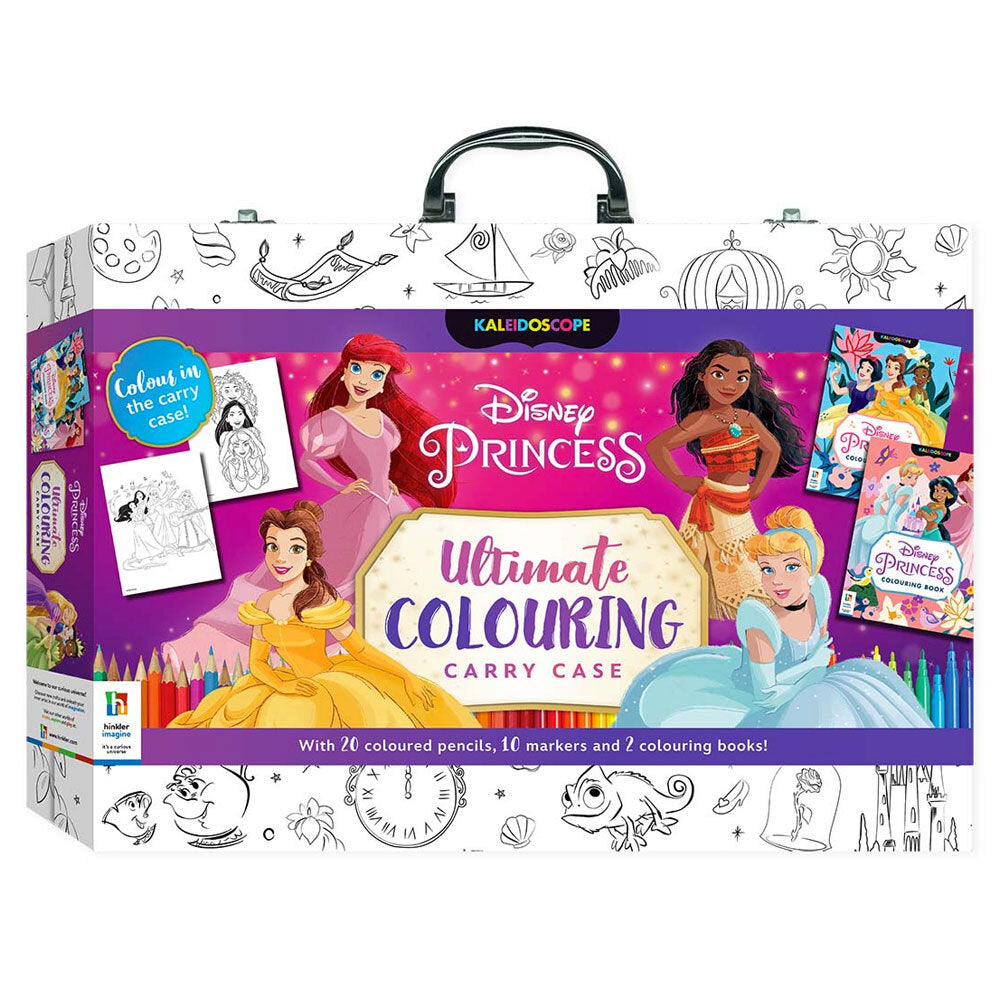 Kaleidoscope Disney Princess Colouring Carry Case 8Y+