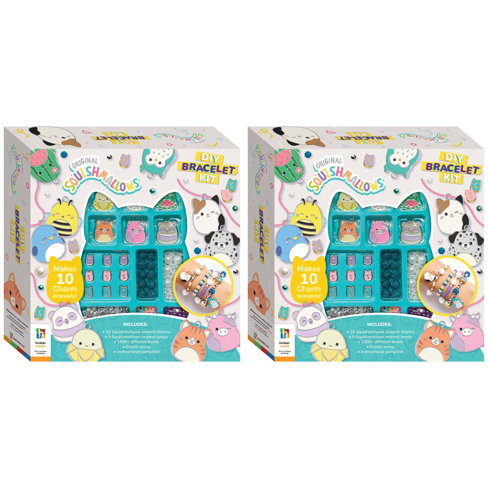 2PK Squishmallows Kids/Children DIY Bracelet Making Kit 8y+