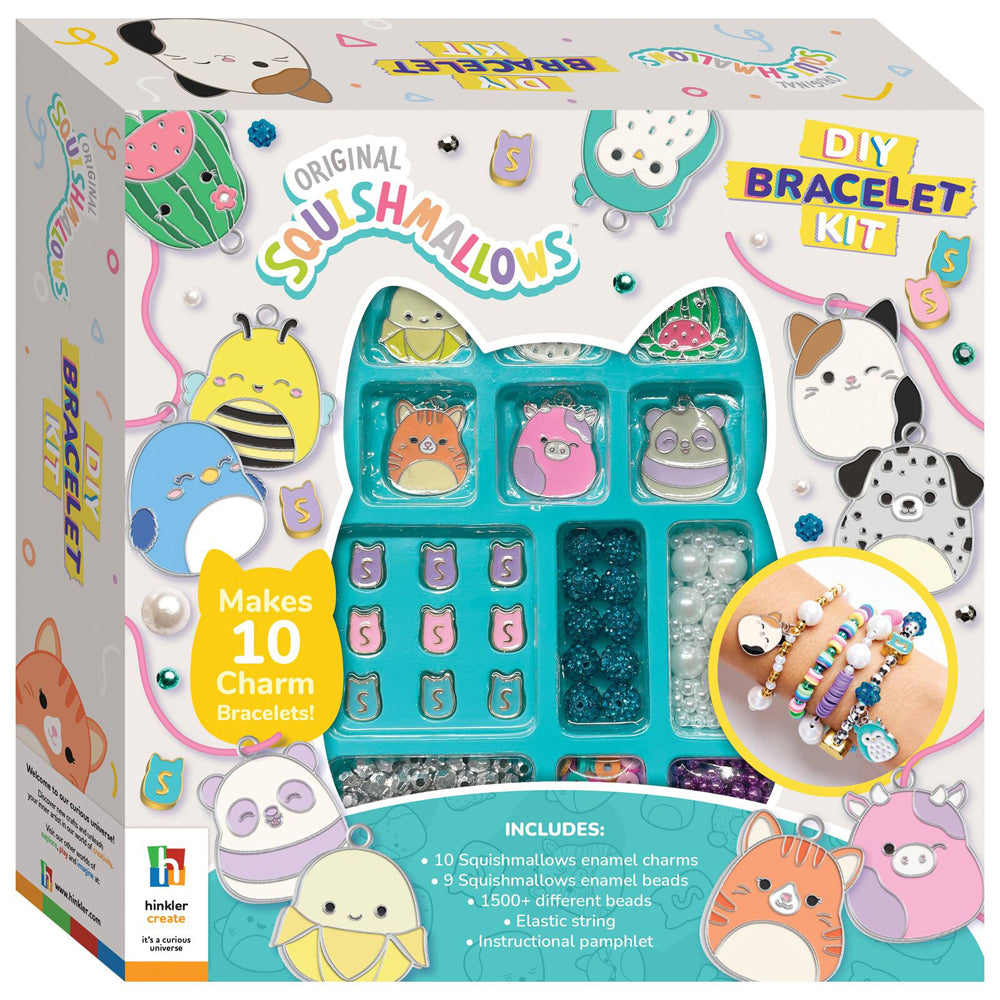 2PK Squishmallows Kids/Children DIY Bracelet Making Kit 8y+