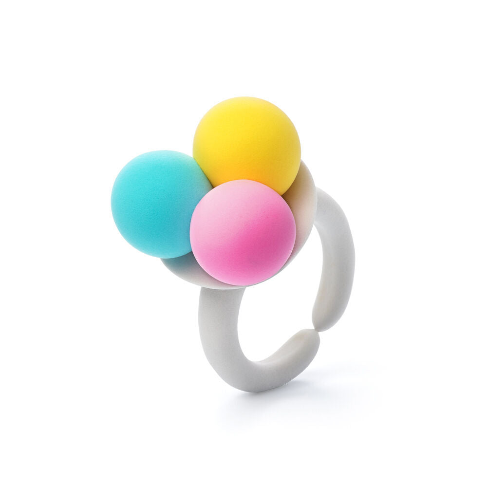6PK Hey Clay Bijou Sweet Rings Modelling Set w/6 Colours & 2 Tools 3y+