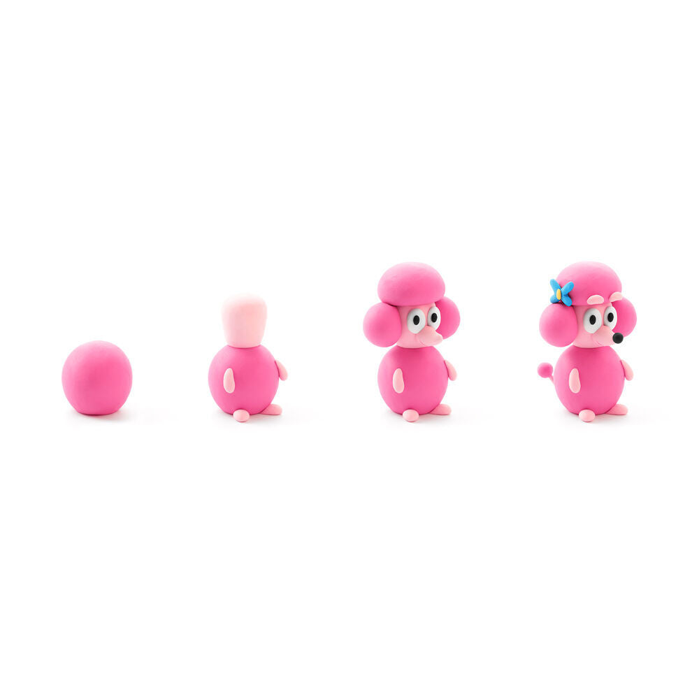 4PK Hey Clay Bluey Single Character Kids Modelling-Clay Set 5 Coloured Cans Coco