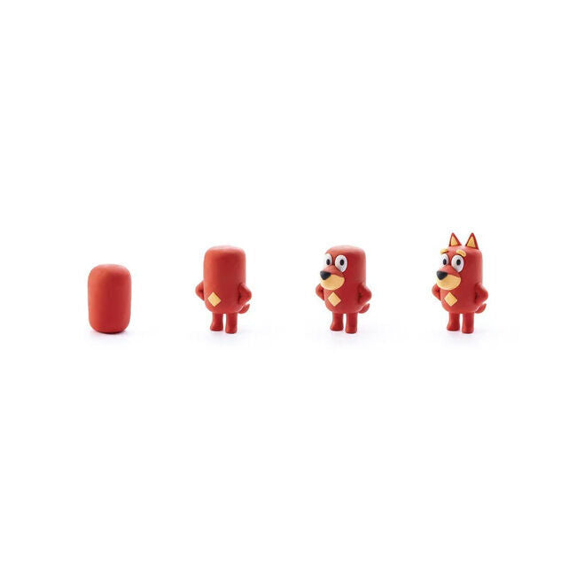 4PK Hey Clay Bluey Single Character Kids Modelling-Clay Set 5 Coloured Cans Rusty