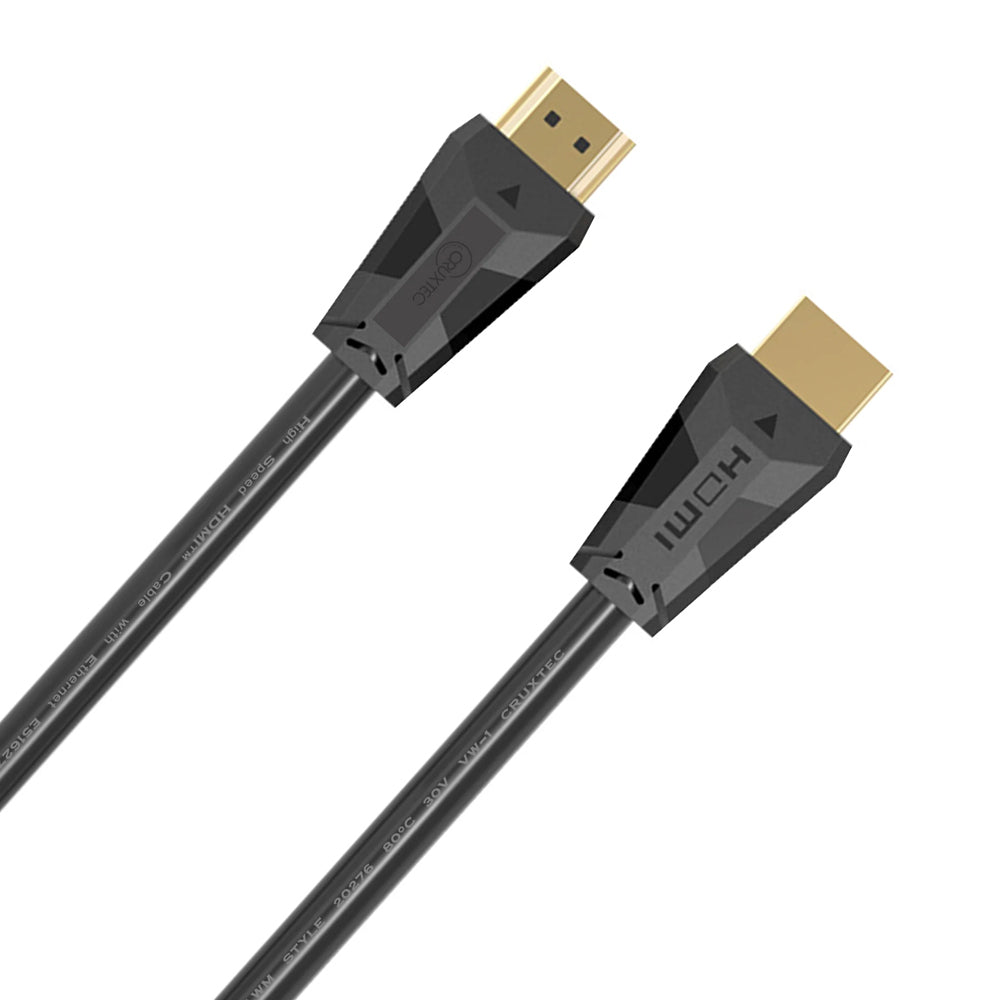 Cruxtec 10m Premium High Speed HDMI 2.0 Cable with Ethernet - Black