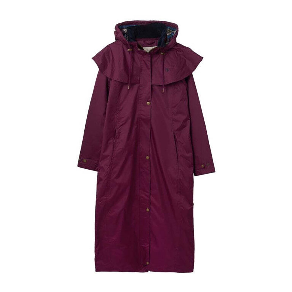 Lighthouse Clothing Ladies Outback Coat full length plum