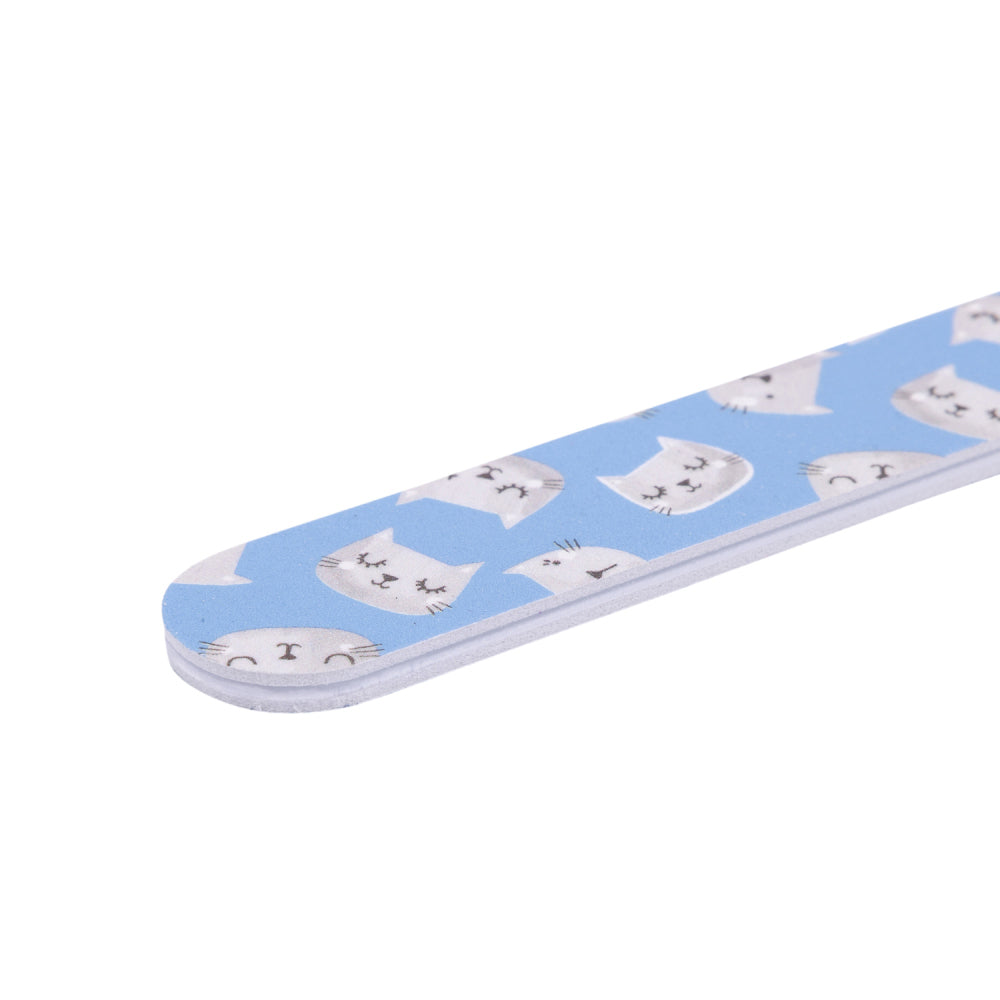 10x 2pc Splosh Handbag Accessories Cat Nail File Set Double Sided - Blue