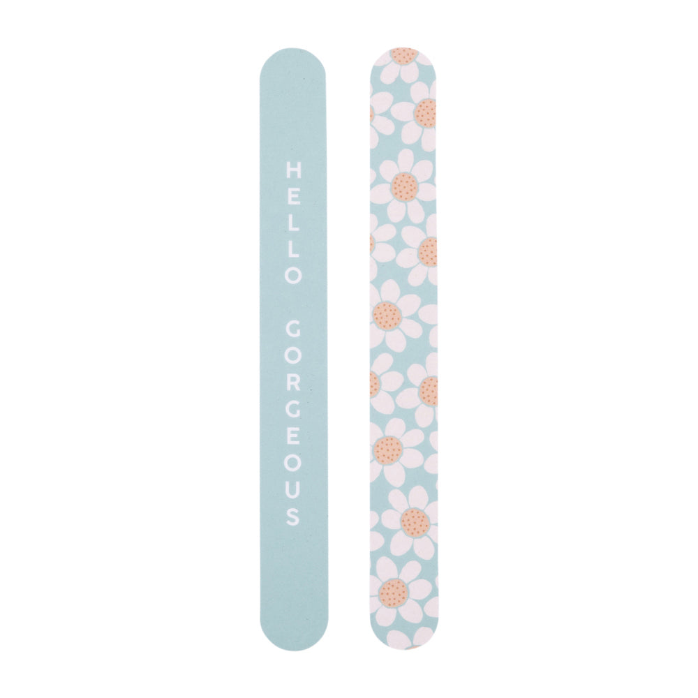 10x 2pc Splosh Handbag Accessories Daisy Nail File Set Double Sided - Blue