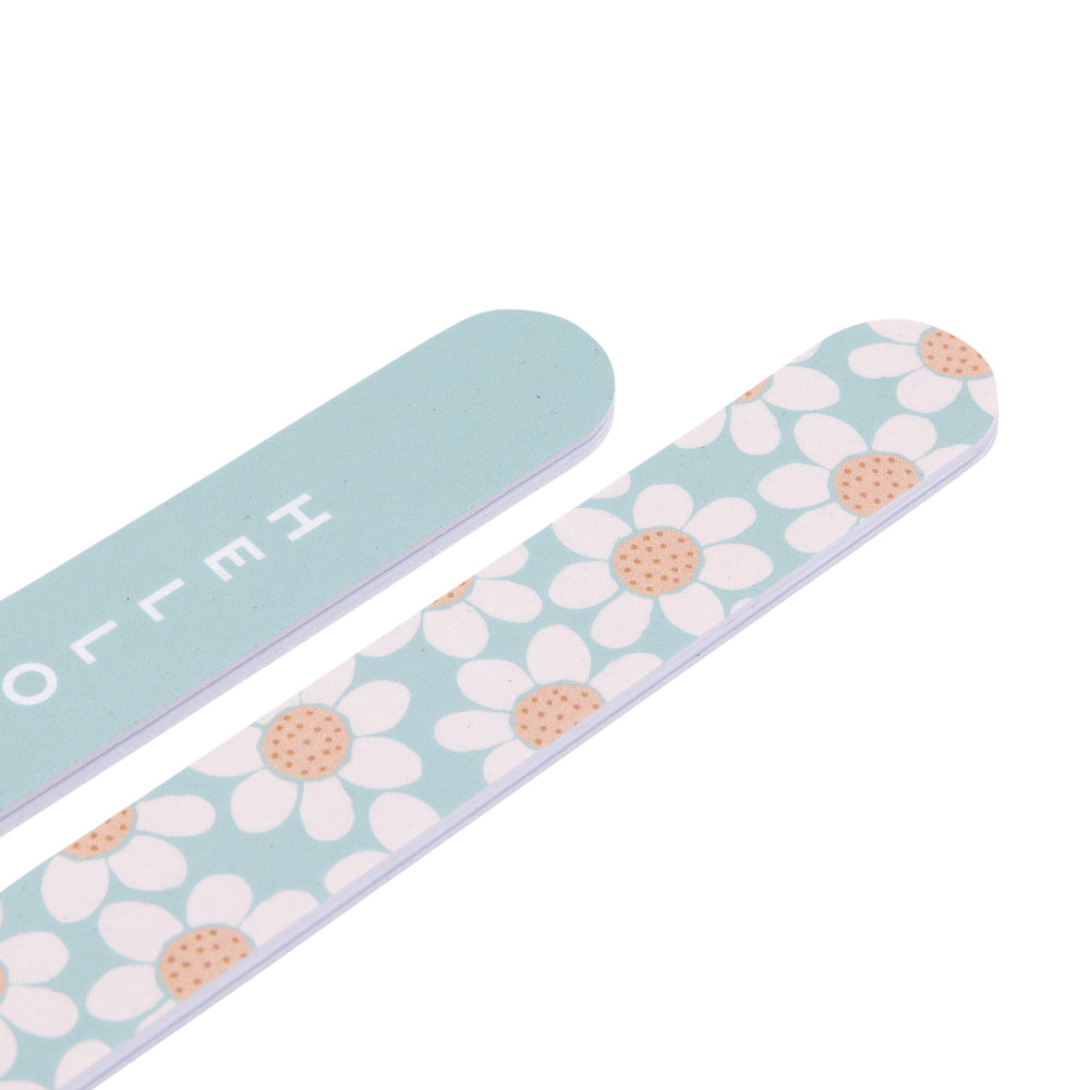 10x 2pc Splosh Handbag Accessories Daisy Nail File Set Double Sided - Blue