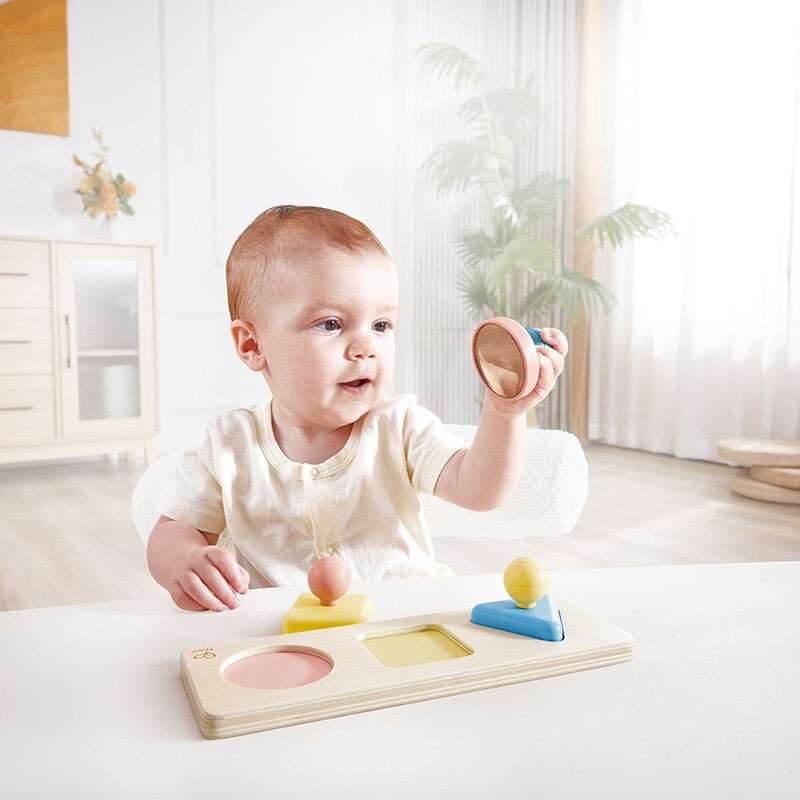 Hape Montessori Mirror Shape Puzzle Activity Toy 10M+