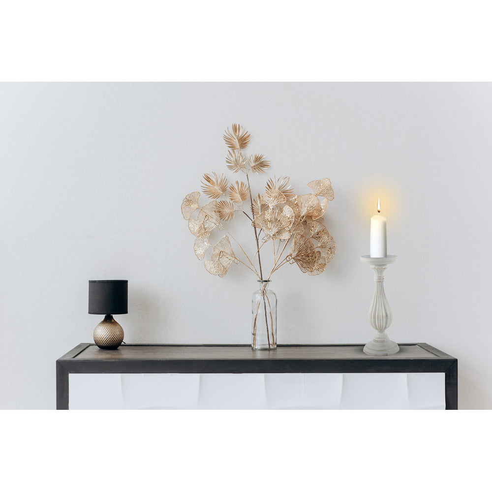 2PK Maine & Crawford Harlen 28x10cm Wooden Candle Holder - White