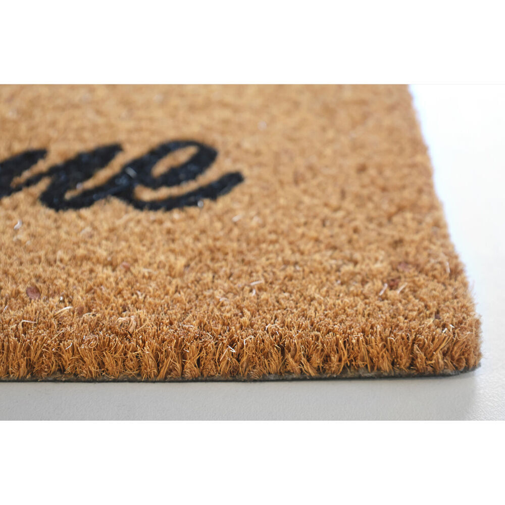 2PK Maine And Crawford Palm Tree Welcome Black Coir Doormat 70x40cm