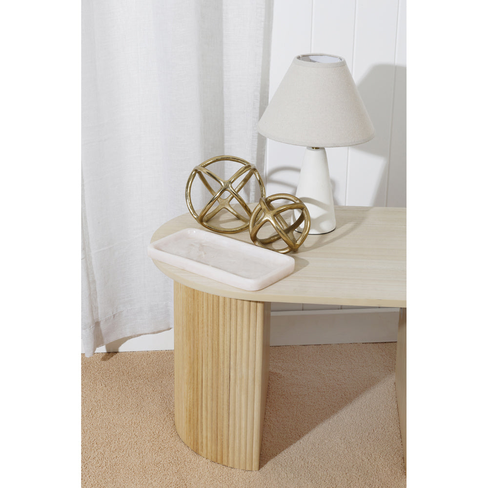 Maine & Crawford Ophelia 28cm Resin Display Tray Home Decor - Pearl