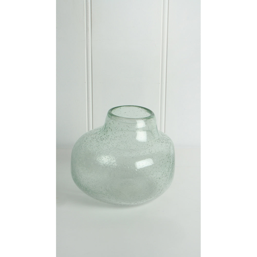 Maine & Crawford Igan 17x16cm Hand Blown Glass Round Vase - Clear