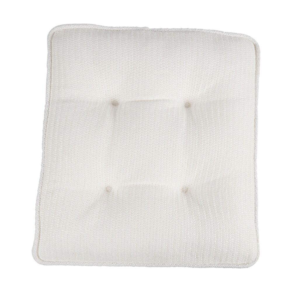 Maine & Crawford Brooke 42x40cm Outdoor Seat Cushion w/ Button - White