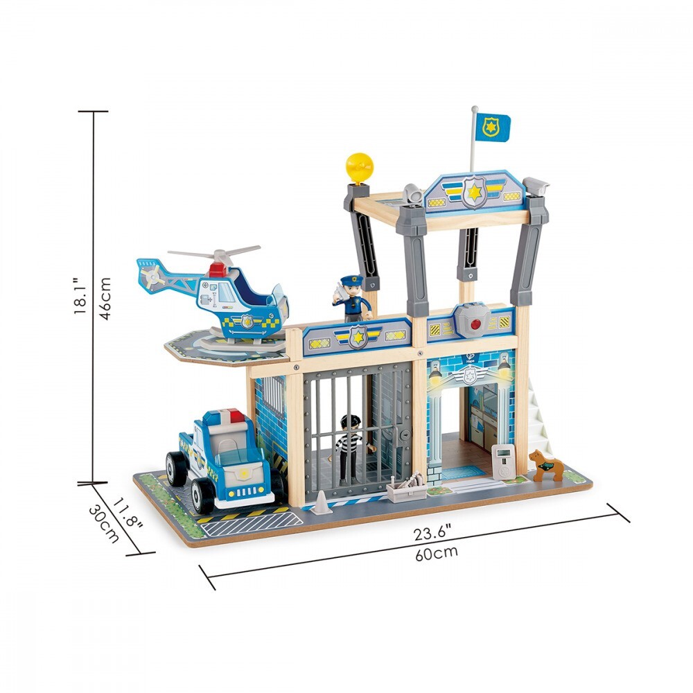 Hape Metro Police Dept Playset Kids/Toddler Pretend Toy 3+