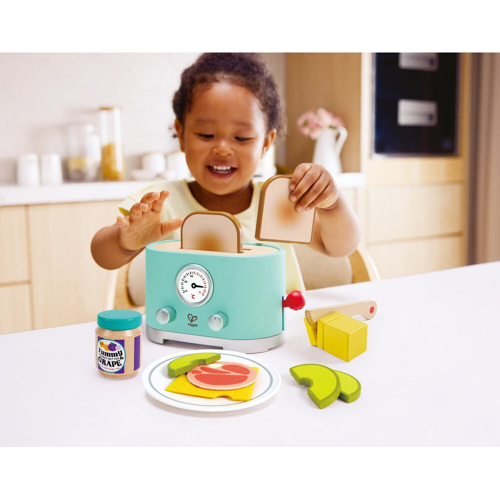 Hape Ding & Pop-Up Toaster Fun Play Toy for Kids 3Y+