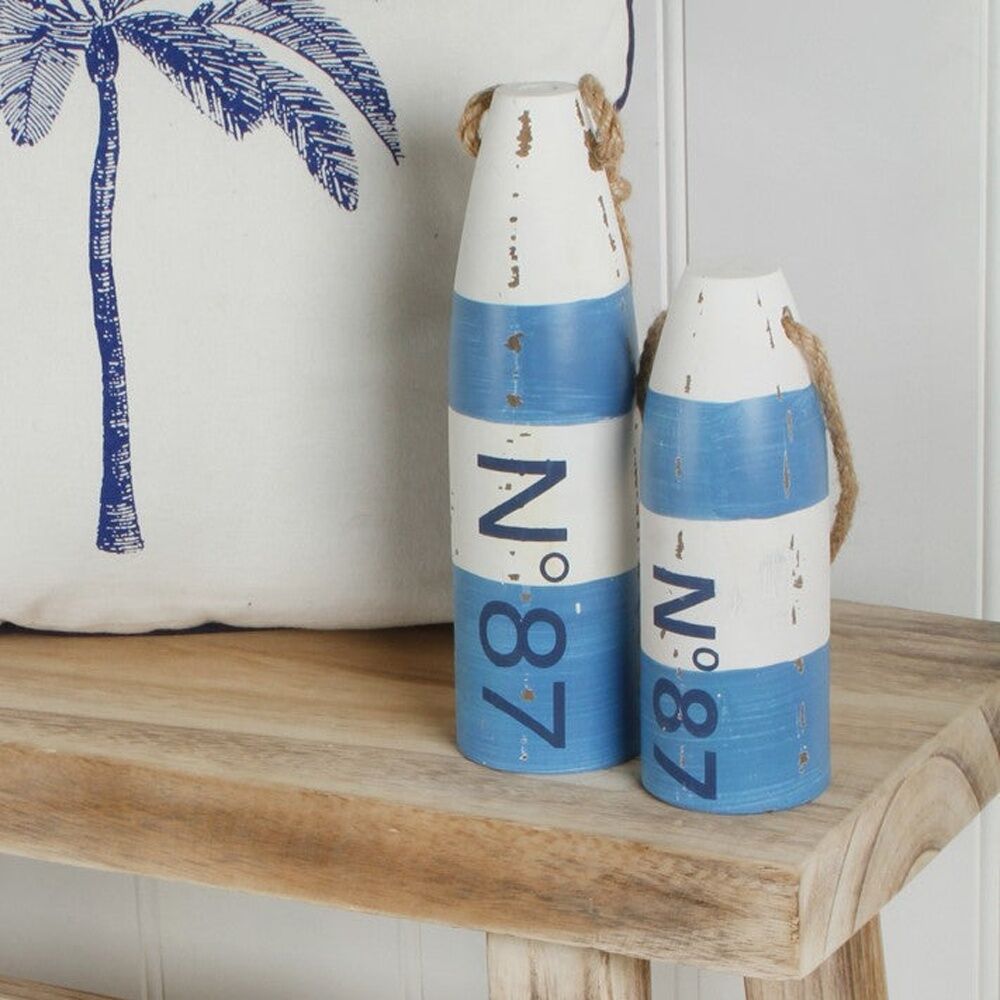 Maine & Crawford 26x8cm Harry Buoy Decoration N87 - Navy/White