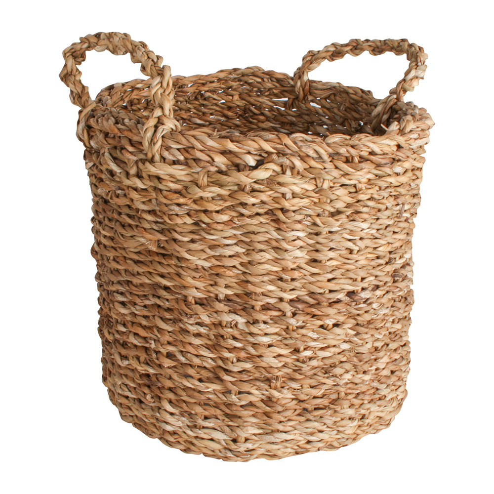 3pc Maine & Crawford Yamba Seagrass 28/32/36cm Round Basket w/ Handle