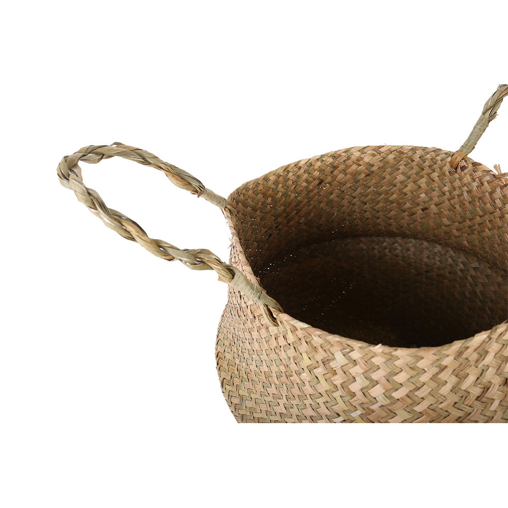 2pc Maine & Crawford Byron Foldable Seagrass 27/31cm Belly Basket