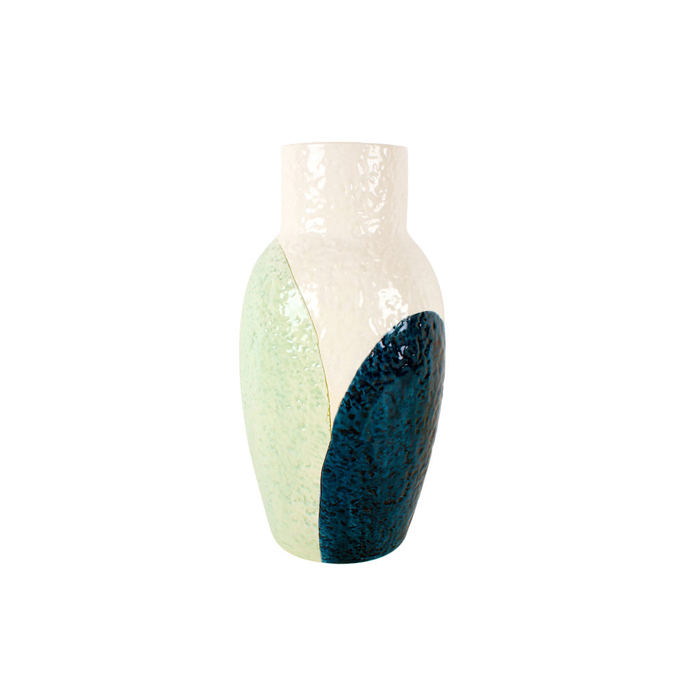 Maine & Crawford Ambrose 14x27cm Dappled Ceramic Urn Vase
