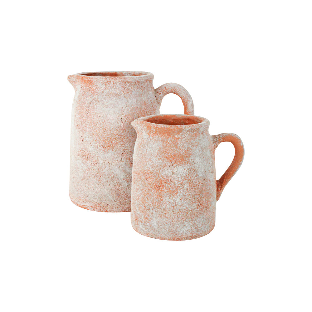Maine & Crawford Noor 24cm Terracotta Dish Jug Vase - Natural