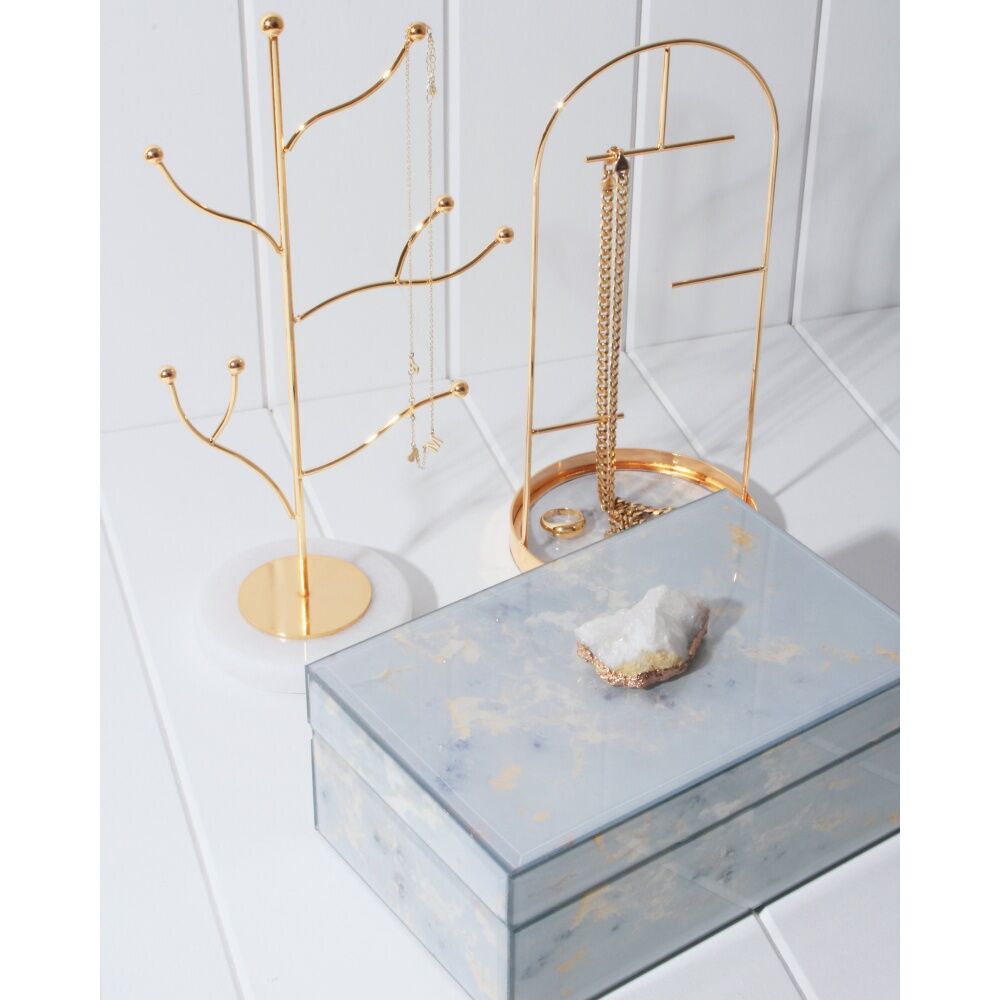 Maine & Crawford Weslan 26cm Curved Metal Jewellery Stand