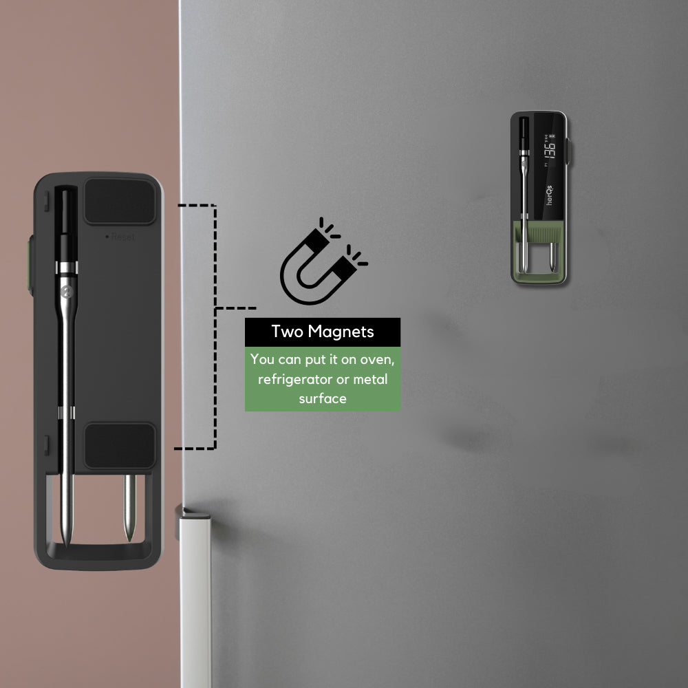 HerQs Double Max Wireless Meat Thermometer Kitchen Tool