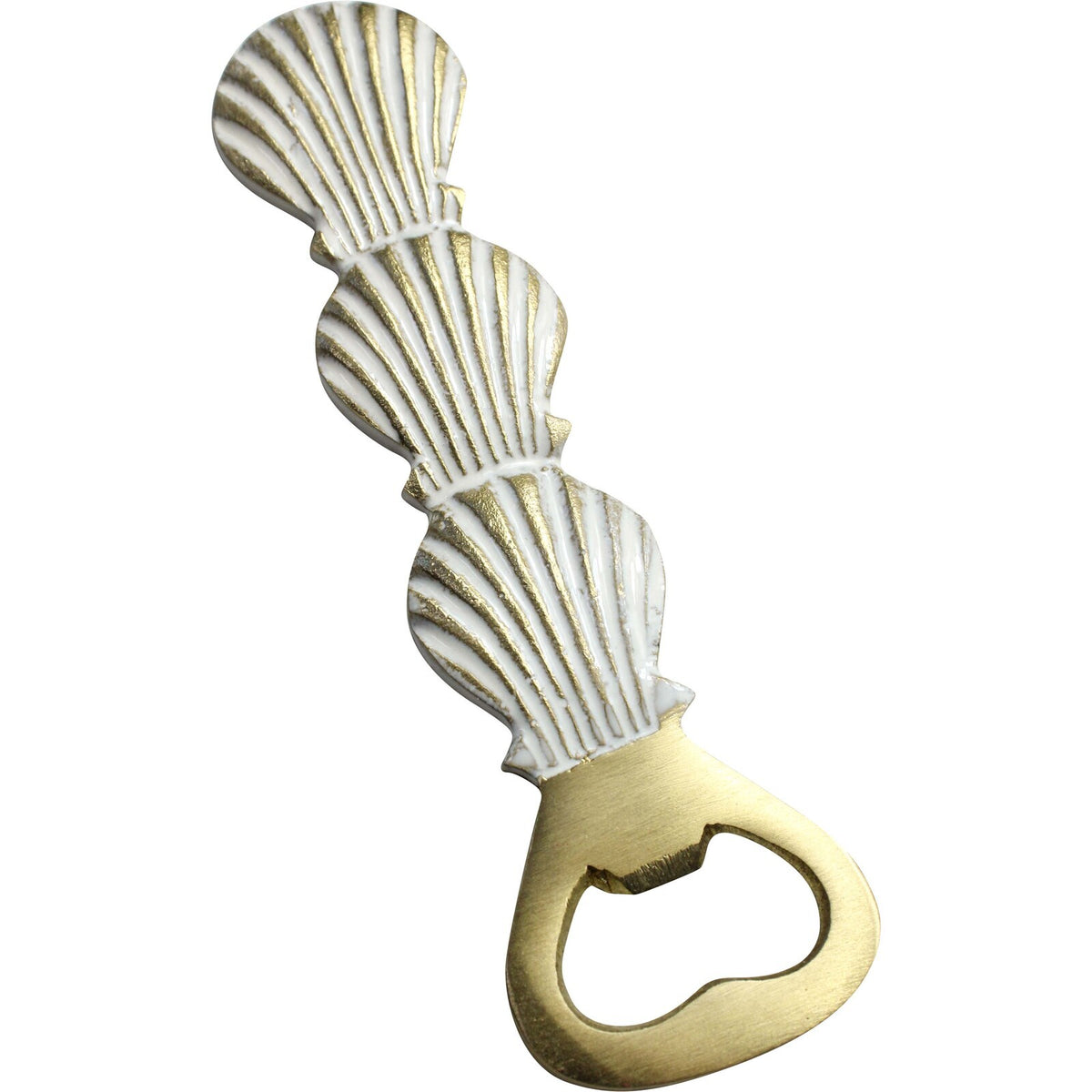 LVD Shell Stainless Steel/Brass 13cm Manual Bottle Opener