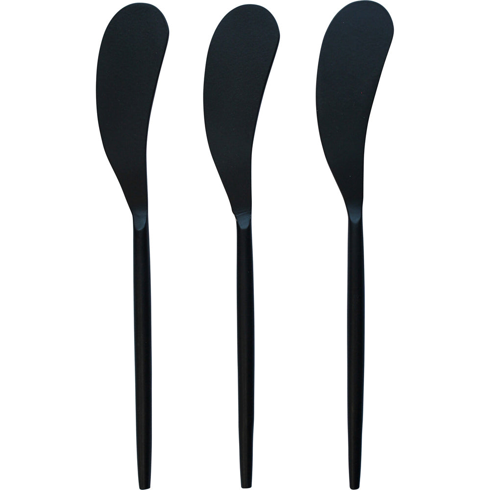 3pc LVD Spreader Pointed Black Home Kitchen Serveware/Tableware